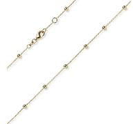 3mm Kügelchen Ankerkette Armband Armkette aus 585 Gold Gelbgold 18-19cm