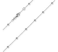 3mm Kügelchen Ankerkette Armband Armkette aus 585 Gold Weißgold 18-19cm