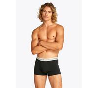 TOMMY HILFIGER Herren Boxershorts, 3er Pack - Trunks, Logo, Cotton Stretch Schwarz/Blau/Weiß XL