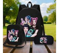 3pcs Colorful Pop Art Characters Suitable for Daily Travel And Travel Use travel backpack man bag Suitable For Travel, Birthday, Holiday, Party Gifts