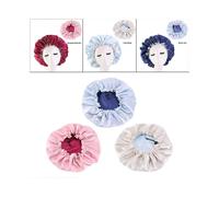 3Pieces Women's Bonnet Double Layer Reversible Sleep Caps Bonnet Chemo Hat