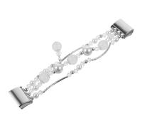 3Stk Elastisches Metallarmband Weiß Achat Für Charge 2 Uhr