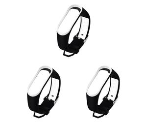 3Stk Silikon-Uhrenarmband , Two-Tone, Komfortabel, Verstellbar