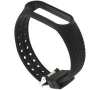 3Stk Verstellbares, Robustes Schwarzes Silikon-Uhrenarmband Für Damen
