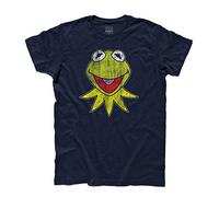 3stylershop T-Shirt Herren Kermit die Frosch - The Muppet Show - Blau, XL