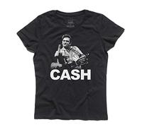 3stylershop Women's T-Shirt Johnny Cash - F*** Finger