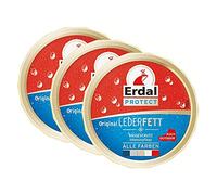 3X Erdal Protect Original Lederfett, Intensivpflege mit Nässeschutz, 150 ml