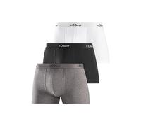 s.Oliver Herren Jh-34b_ls_1 Boxershorts, grau + schwarz+ weiß, XXL (3er Pack)