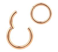 (4.0/14mm) Nasenring Hoop 316L Chirurgenstahl Knorpelohrring Septum Clicker Ring Edelstahl Klappbarer Segmentring Lippenring Conch Daith Helix Rook Tragus Lobe Snug Ear Body Piercing Schmuck