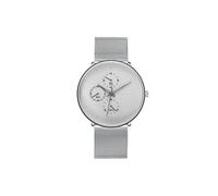 (4)2024 Herren Luxusuhren für Business Casual, ultradünne Herrenuhr mit Edelstahlarmband und Quarzwerk,