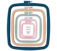 4/5 GrößEn Rechteckige Stickrahmen Stickrahmen Eckig Stickrahmen Holz Bunter Stickrahmen Sticken FüR AnfäNger Mit Sticknadeln Kreuzstich Set Stickrahmen Quadratisch(5 Sätze)