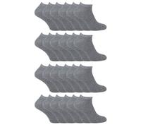 (4-6 Jahre, Grau) Sock Snob - 24er-Pack Multipack-Sneakersocken aus Baumwolle für Kinder
