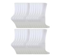 (4-6 Jahre, Weiß) Sock Snob - 24 Multipack-Socken mit hohem Baumwollanteil für Jungen und Mädchen