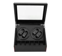 OUKANING 4 + 6 Uhrenbeweger leise Automatische Uhrbeweger Uhrenbeweger Box Geschenk für Weihnachten/Jubiläum/Vater/Geburtstag