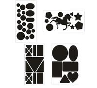 4 Blatt Flicken Selbstklebend Stoff Set, Schwarz Nylon Wasserdicht Flicken selbstklebend Stoff,Selbstklebender Patch für Daunenjacken Mäntel Zelte Schlafsäcke, Skihosen