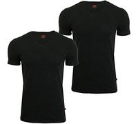 Levi's Herren Levis 200sf V-Neck 2p Boxershorts, Schwarz (Jet Black 884), Large (Herstellergröße: 030)