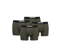 Levi's Solid Basic Organic Cotton Stripe Boxershorts khaki (2er-Pack) - XL