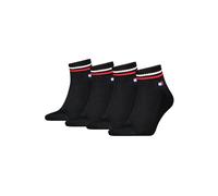 Tommy Hilfiger Unisex Quarter Socken, Schwarz, 43/46 (2er Pack)