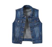 4 Euro Artikel Jeansjacke Kurz Damen Mehrfarbige Jeansweste Für Damen Kurz Für Frühling Und Schmal Dünn Aus Sackleinen Ärmellos Schultern Weste Mit Gebrochenen Löchern Ausgefallene Pullover Damen
