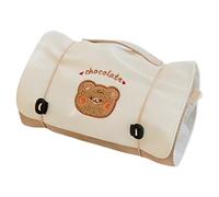 4-in-1 aufrollbare Make-up-Tasche, hängende Kosmetik-Reisetasche, 23,5 x 20 cm, tragbarer Make-up-Organizer, 4-in-1 abnehmbare, faltbare Reise-Kulturbeutel mit Griff für Damen, mehrfarbig, A, Uni