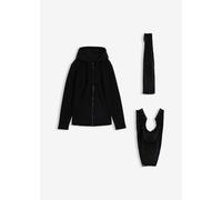 4-in-1 Fleecejacke mit Babyeinsatz und Vorder- und Rückentragefunktion 44/46 (L)