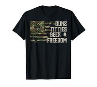 4. Juli Camo US Flagge Freiheit Vintage Patriotische Papa Männer T-Shirt
