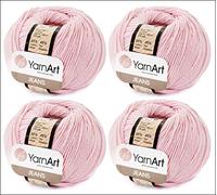 4 Knäuel, 55 % Baumwolle, 45 % Acryl, YarnArt Jeans, 200 g, Farbe 18