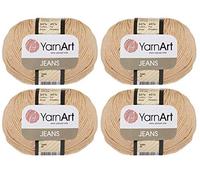 4 Knäuel, 55 % Baumwolle, 45 % Acryl, YarnArt Jeans, 200 g, Farbe (7)