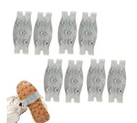 4 Paar Eiskrallen Schuhspikes, Anti Rutsch Schuhkralle, Rutschfeste Schuhspikes, Steigeisenzubehör Für Wanderungen, Geeignet Für Winterwanderungen, Bergsteigen, Outdoor Abenteuer Bei Kaltem Wetter