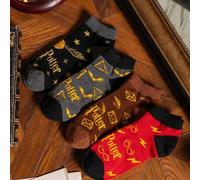 4 Paar Harry Potter Herren Socken im College-Stil der Zauberakademie, atmungsaktiv, Damen Weiche Socken, Socken ohne Schaft, Geschenk