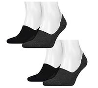 4 Paar Levis 168SF Low Rise Sneaker Socken Unisex 993050001, Farbe:Anthracite Melange/Black, Socken & Strümpfe:39-42