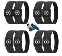 4 Paar Schnürsenkel Fixierband, für Fußballschuhe, High Heels, Basketballschuhe, Turnschuhe Schnürsenkel Fixierband Kinder Erwachsene Elastische Verstellbare Schuhbander Fussball Schuhbänder Schwarz