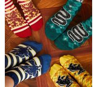 4 Paar Socken mit Haus-Streifendesign, Schule