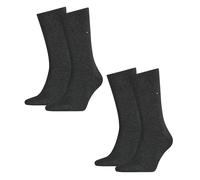 2 Paar Tommy Hilfiger Herren Socken Strümpfe Classic 47-49 TH Anthrazit