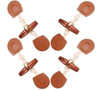 4 Paare Knebelknöpfe für Mäntel, PU Holz Seil, Elegant Retro | Ersatzknöpfe für Kleidung, Secure Closure Beim Nähen, für Näher und Studierende, Stilvolle Form