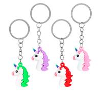 4 Schlüsselanhänger Unicorn Beauty 3cm | Wir machen Party.de |