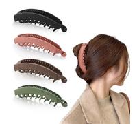 4 Stück Banana Clip Dickes Haar Clips Weiblicher Pferdeschwanz,Bananenspange Haare Geeignet für Lockiges Haar Glattes (B)