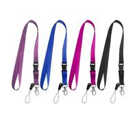 4 Stück Farbiges Lanyard, Langes Lanyard, Kindermädchen-Lanyard, Regenbogen-Lanyard, Lanyard-Umhängeband, Nylon-Lanyard