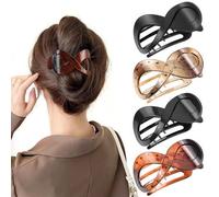 4 Stück Große Haarspangen Damen Set Rutschfeste Hair Clips für Dickes