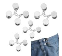 4 Stück Hosenbund Enger Machen,Hose Enger Machen Clip,Waist Clips,Buttons Selber Machen,Hosenknöpfe für Jeans,Jeans Knöpfe Ohne Nähen,Bundre,Hosenverkleinerung,Hosenknopf,Kleid Rock Strumpfhosen