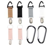 4 Stück Hutclips Und 2 Stück Taschenclips, Ausgestattet Mit 2 Stück Karabinern, Tragbaren Clips, Anti-Verlust-Hutclips, Mehrzweckclips, Taschenzubehör