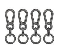4 Stück Karabiner Schlüsselanhänger, Schlüssel Karabiner, Karabinerhaken Schlüsselanhänger, Schlüsselanhänger Karabiner, für DIY Handtasche Keychain Basteln Geldbeutel Rucksack Zubehör