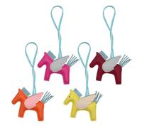 4 Stück Niedliche Pu-Er Tier-Deko für Cartoon-Pferde Anhänger