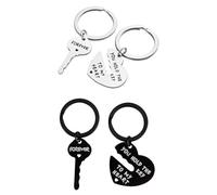 4 Stück Paar-Schlüsselanhänger, Liebes-Schlüsselanhänger, Jubiläums-Schlüsselanhänger, Romantische Geschenk-Schlüsselanhänger, Geschenk-Schlüsselanhänger Für Ihren Partner