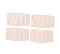 4 Stück-pack Neugeborenen Bauchband aus Baumwolle und Air Mesh | Haken und Loop Verschluss, Bionisches Design, Beige, für Bauch und Nabelbereich