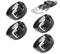 4 Stück Reise Geldgürtel Leder Mit Geheimfach, Anti-Theft Hidden Money Belt with Zipper, Geeignet Für Reise, Dienstreise, Joggen, Für Herren Und Frauen