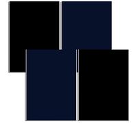 4 Stück selbstklebende Stoffflicken, Reparaturflicken, Nylon-Klebeflicken, stärkerer Klebstoff, für die Reparatur von Kleidung, Daunenjacke, Jeans, Schwarz, Dunkelblau, 14,5 x 20 cm