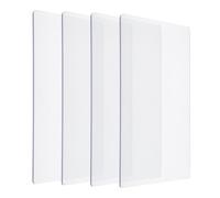 4 Stück Standard Schneidepads für Stanzmaschine 25,5 x 15,5 cm Transparente Acryl Schneidpads Polycarbonat Kunststoff Schneideplatten 3 mm Dicke für Stanzarbeiten