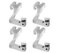 4 Stück Unsichtbarer Reißverschluss Nähfuß T69 Reißverschlussfuß für Nähmaschine Stahl Verstellbare Rollnähfuß Reißverschluss Nähfuß für Industrie Haushalt Schneider Nähbegeisterte