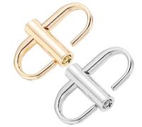 4 Stück Verstellbare Metallschnallen für Kettenriemen Kettenglieder Stecker Geldbörse Ketten Schnallen Riemen Verschlüsse Verkürzen Ihre Taschenlänge Zubehör Gold Silber